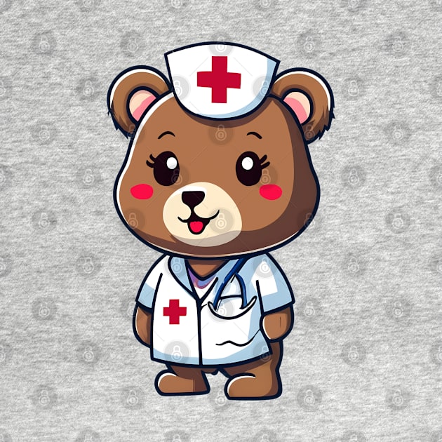 Cute Nurse Bear Kawaii by Teddy Club